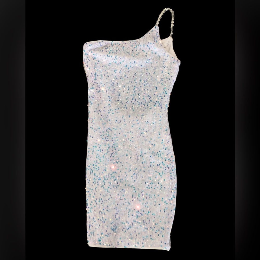 SHEIN, white sparkly dress. Size XS.